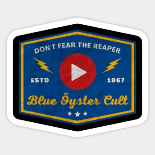 Blue Oyster Cult // Play Button Sticker